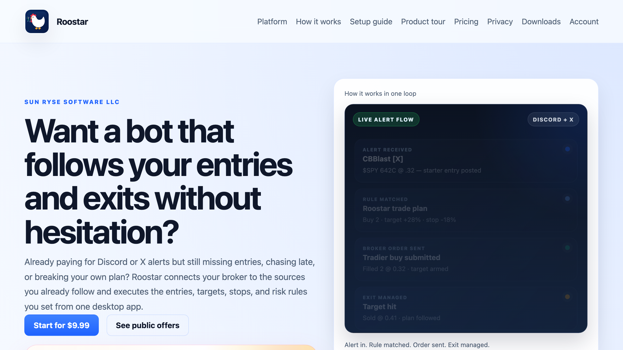 Roostar public product preview